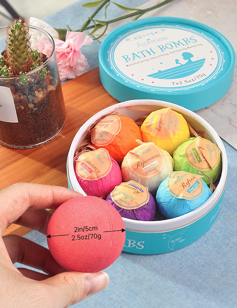 Thumbnail 6 de Aofmee Bath Bombs Gift Set 7pcs