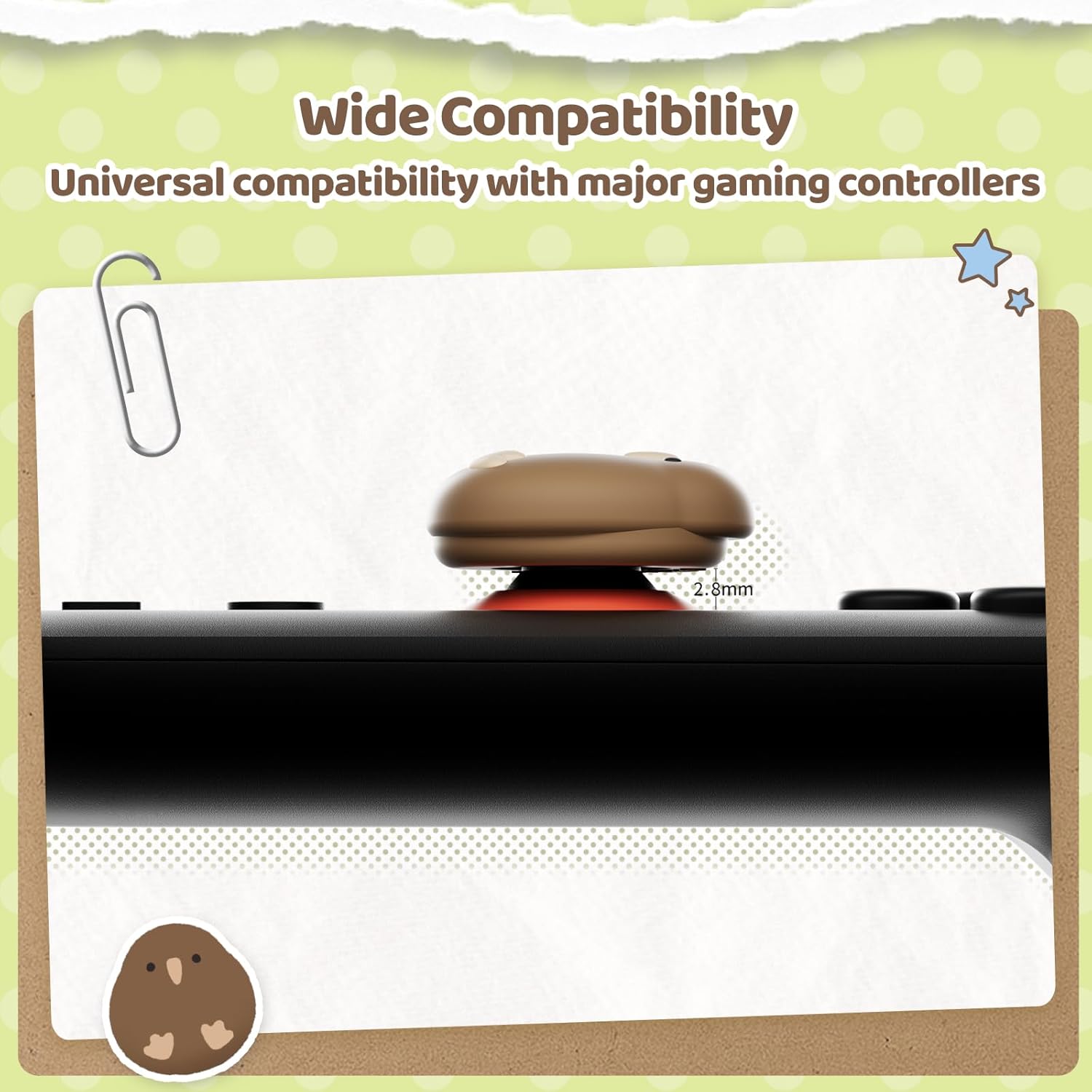 Detalle de GeekShare Thumb Grips for Switch 2 (2025) – 4 Pack Replacement Cap Sets