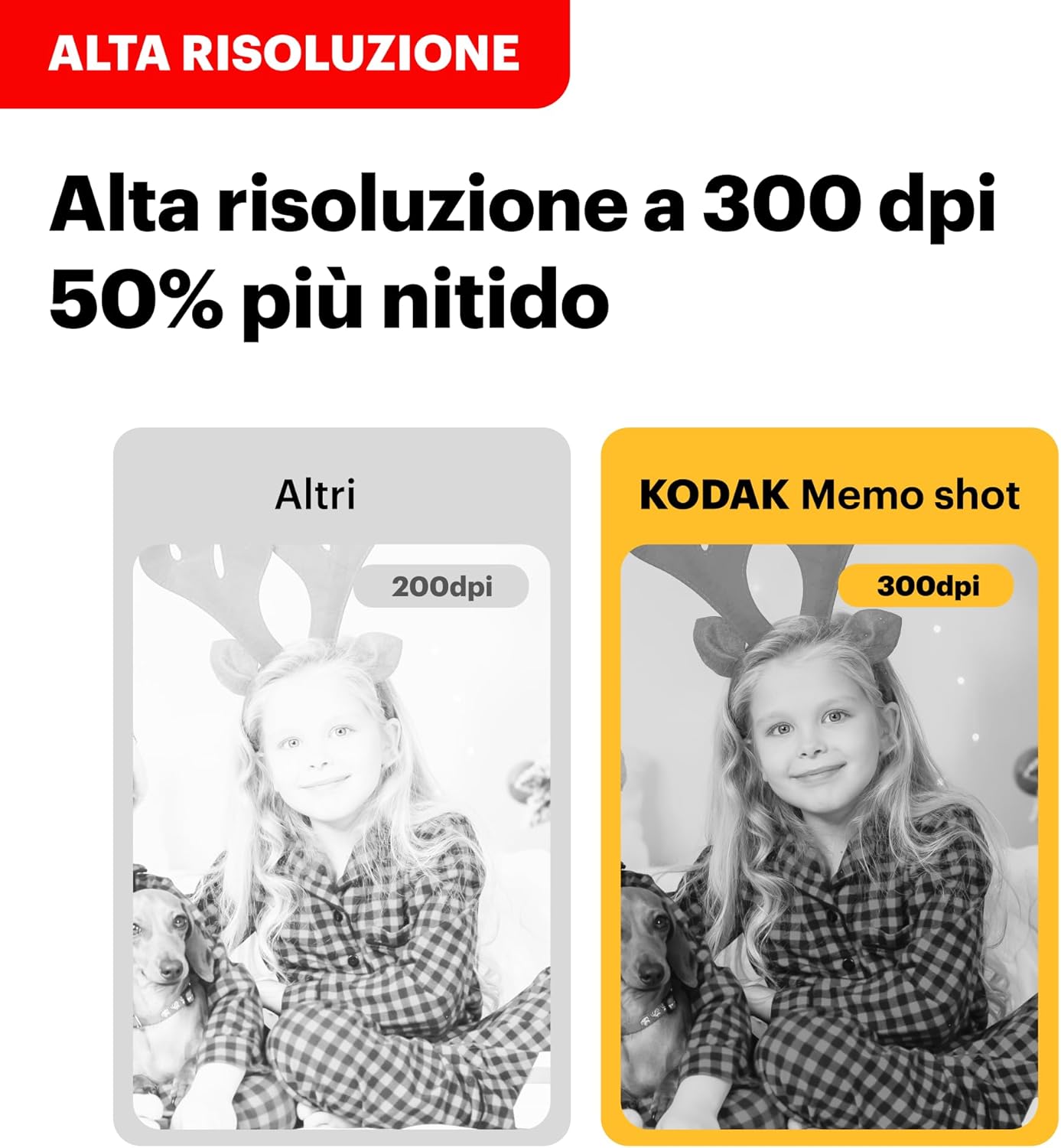 Thumbnail 3 de Kodak Cam Shot Mini 1 ERA yellow: Fotocamera istantanea con stampante per etichette, compatta e colorata