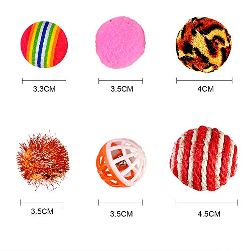 Detalle de GOLDGE Jouets Chat Interactif, 16 pièces – stimulation et jeu pour chat