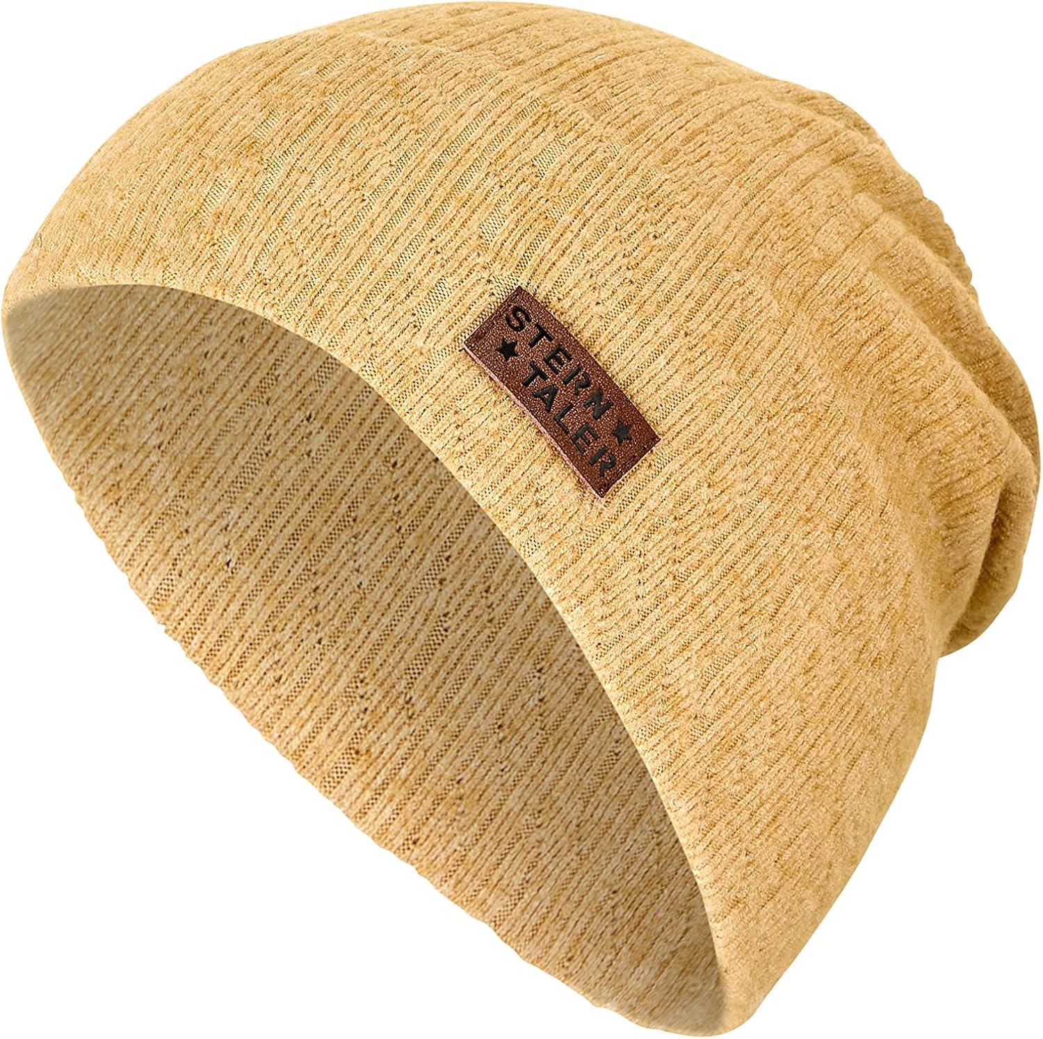 Detalle 2 de Sterntaler Beanie Slouch-Beanie Struktur Mütze für Babys – mittelgelb
