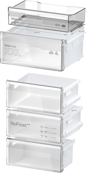 Thumbnail 14 de Bosch KGN39OCAF Kühl-Gefrierkombination