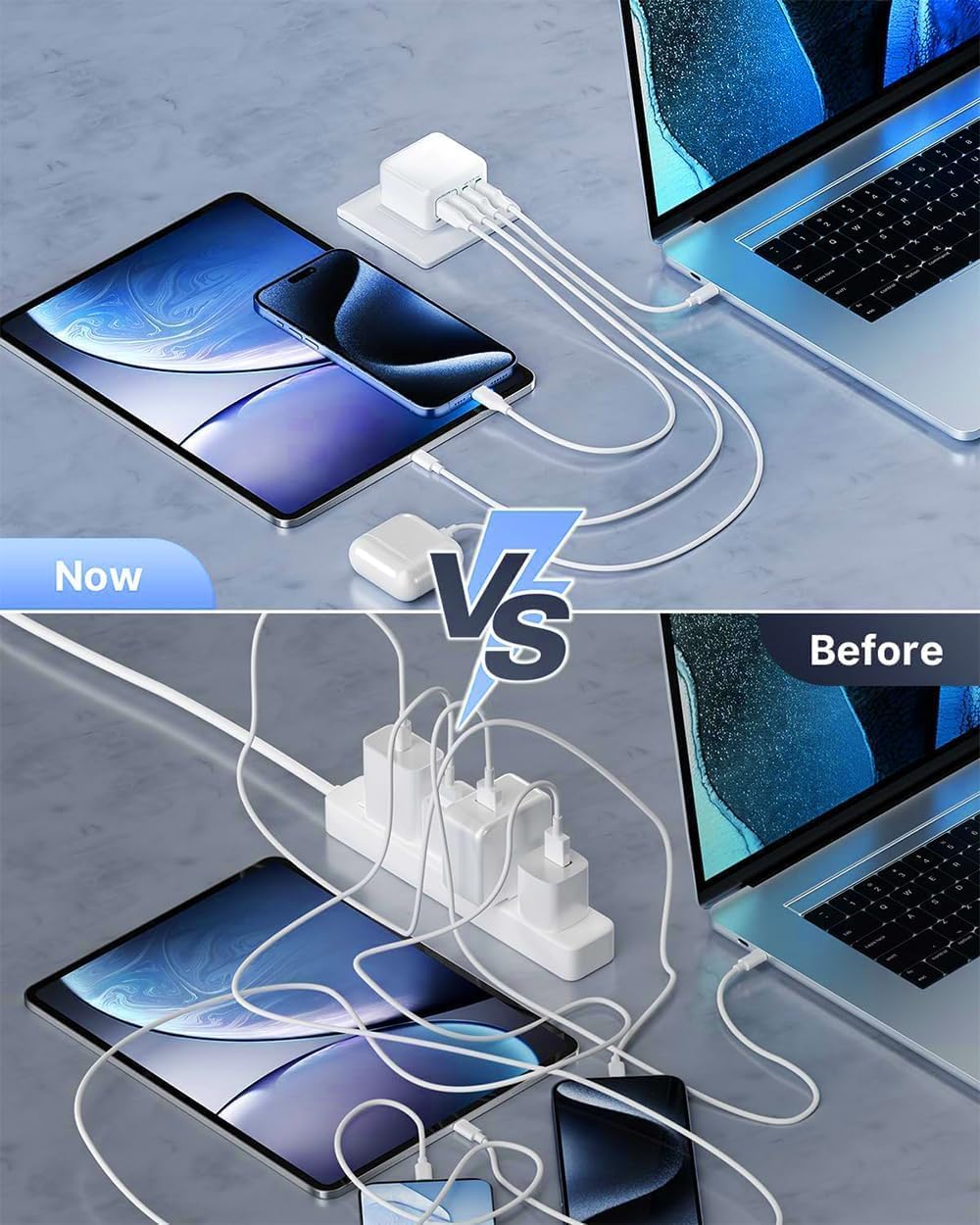 Thumbnail 4 de USB C Multi Charger 4‑Port for Phones