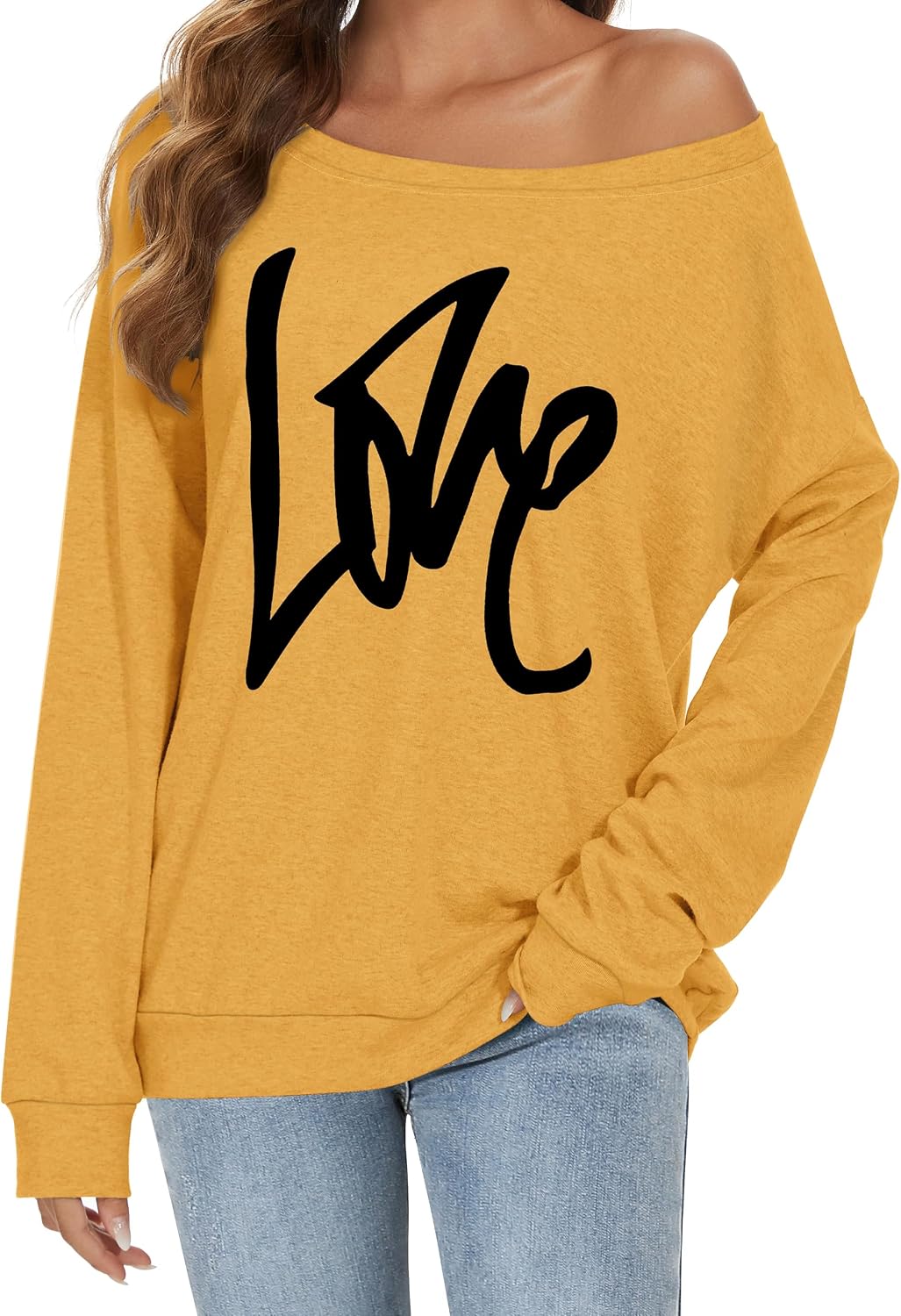 Thumbnail 4 de florynova Off the Shoulder Sweatshirt loose top