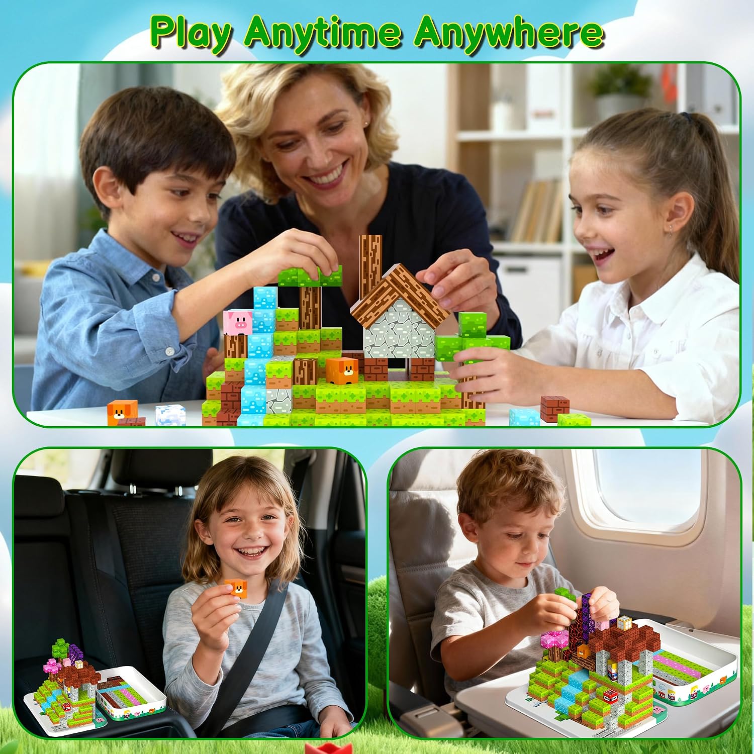 Thumbnail 5 de iLacven Magnetic Blocks Travel Set 200 pcs