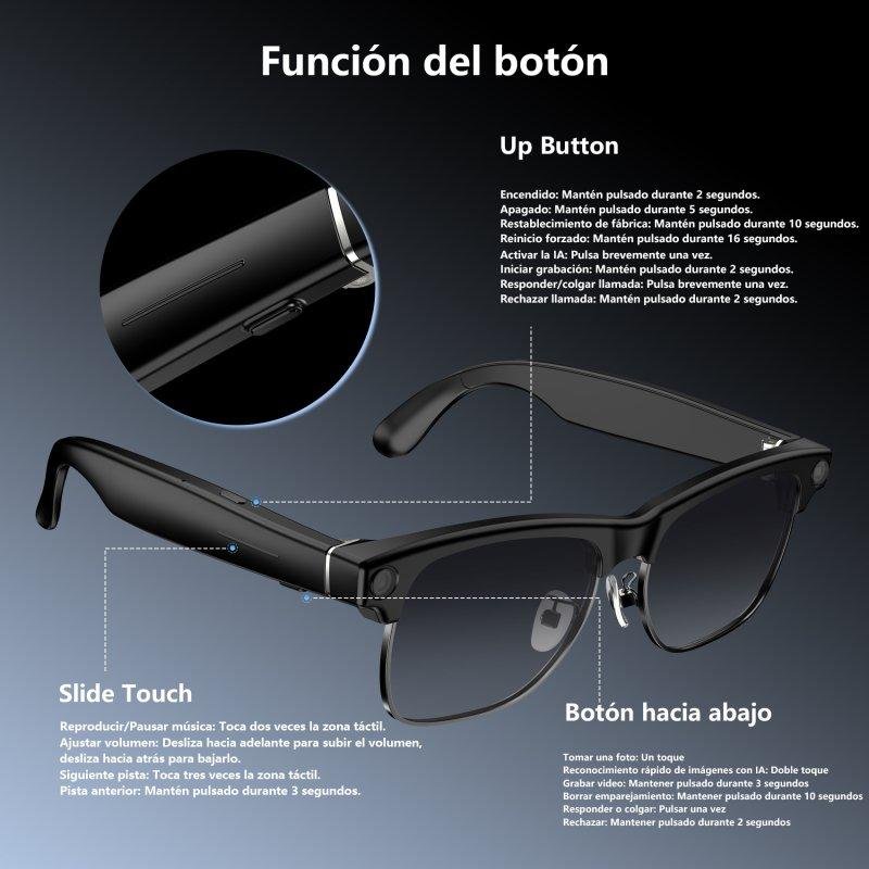 Thumbnail 1 de Blackview BV200: Gafas Inteligentes con Cámara HD, IA y Traductor para el día a día
