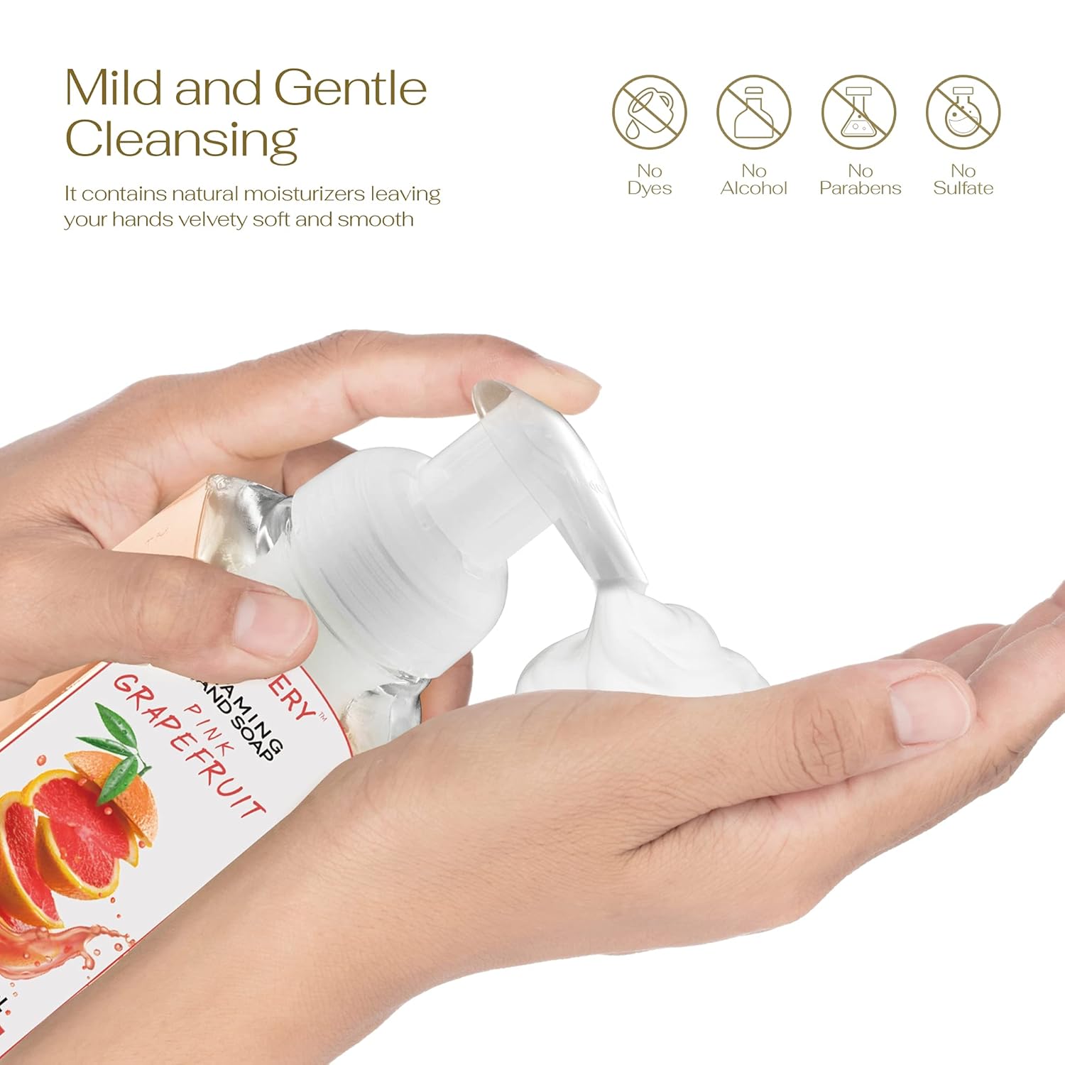 Detalle de Lovery Foaming Hand Soap Pump (5-Pack) with Aloe Vera & Essential Oils