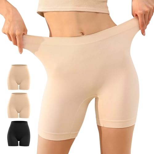 Detalle de YouShow Pantalón Antirozaduras Mujer 3 Pack: bajo falda, anti rozaduras, sin costuras