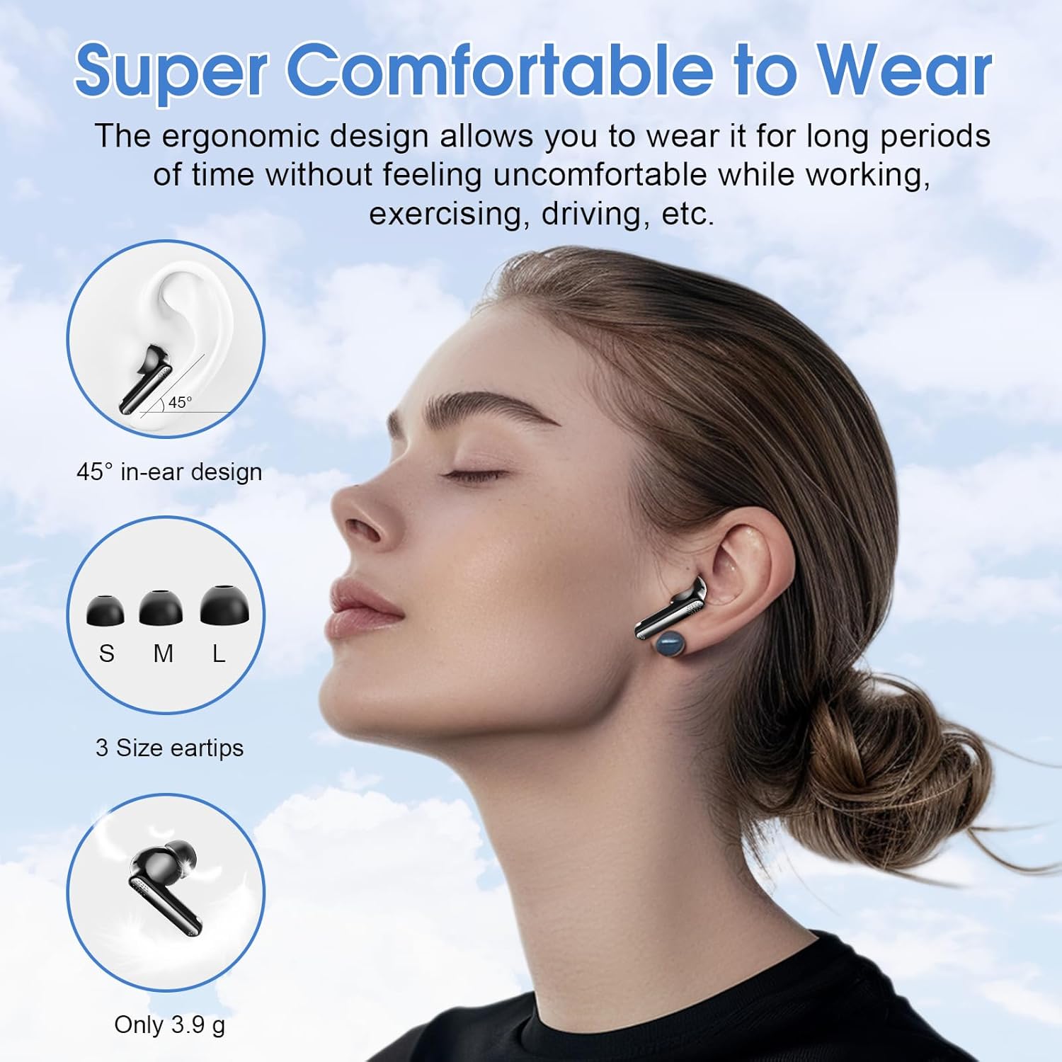 Thumbnail 4 de Thunelec Wireless Earbuds with Bluetooth 5.4 and IP7 Waterproofing