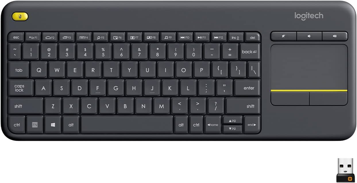 Detalle de Logitech K400 Plus Wireless Touch TV Keyboard for Media Control