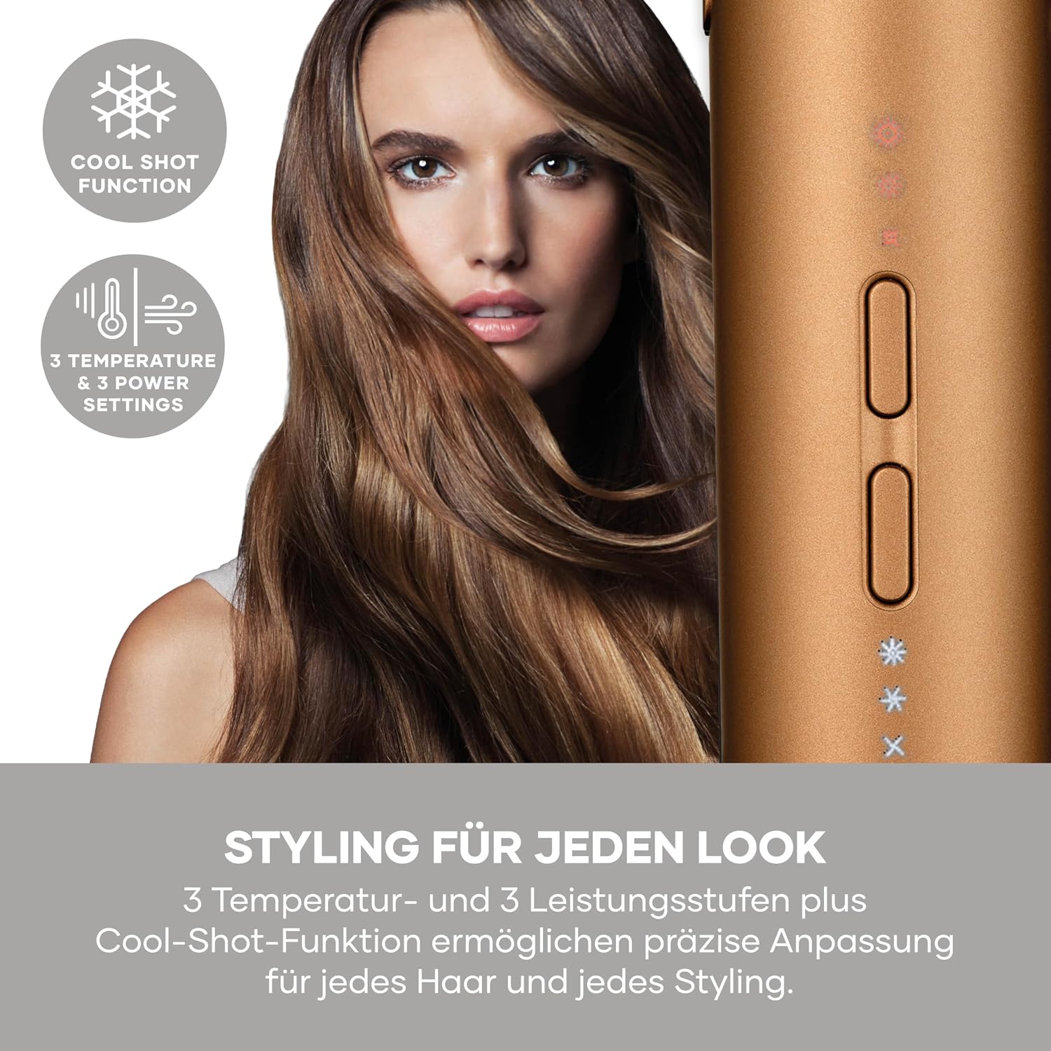 Detalle de SEVERIN S-Style Speed Pro Haartrockner copper HT 0172 – Leistung trifft Styling in eigenen vier Wänden
