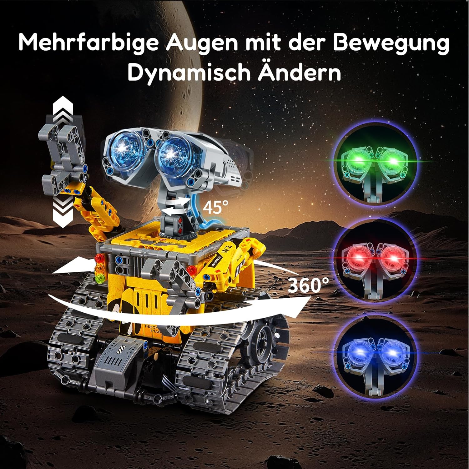 Thumbnail 2 de IKUPER Technik Roboter 6‑in‑1 Bausatz für Kinder 🤖