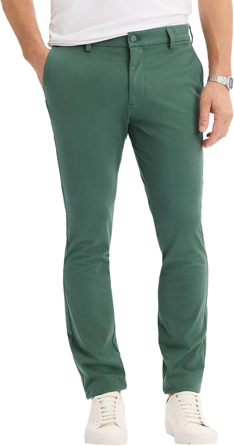 Detalle de Dockers Go Activeflex Chino Pantaloni Uomo – Skinny Fit con tessuto Activeflex