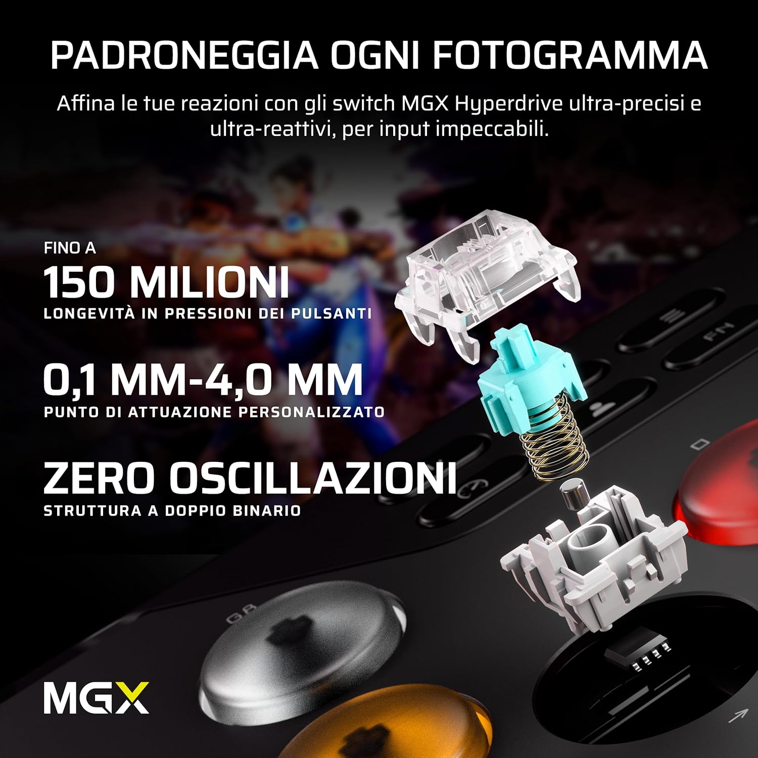 Thumbnail 3 de Corsair NOVABLADE PRO Controller wireless con Effetto Hall, 2,4 GHz e 15 tasti per PS5, PS4 e PC