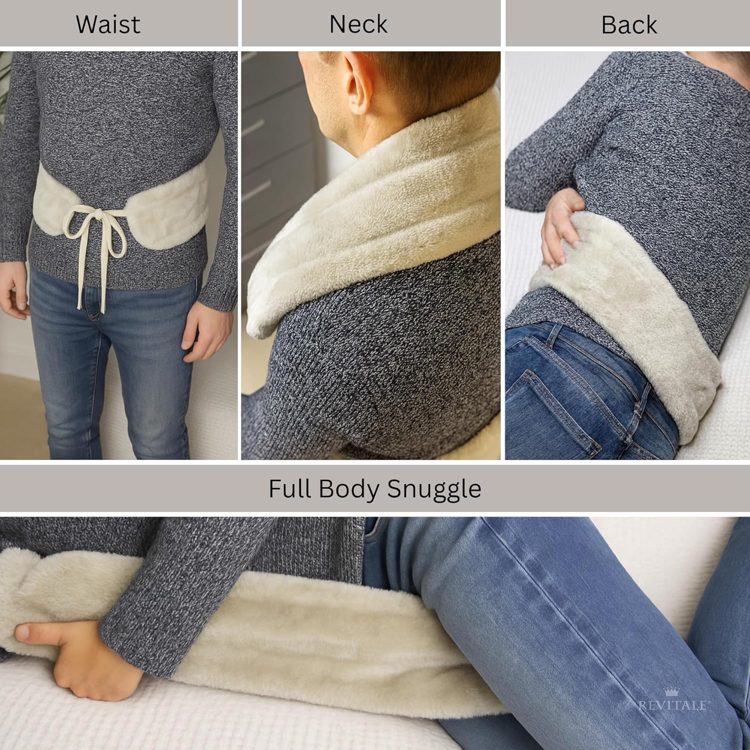 Detalle 2 de Revitale Extra Long Hot Water Bottle 2 Litre