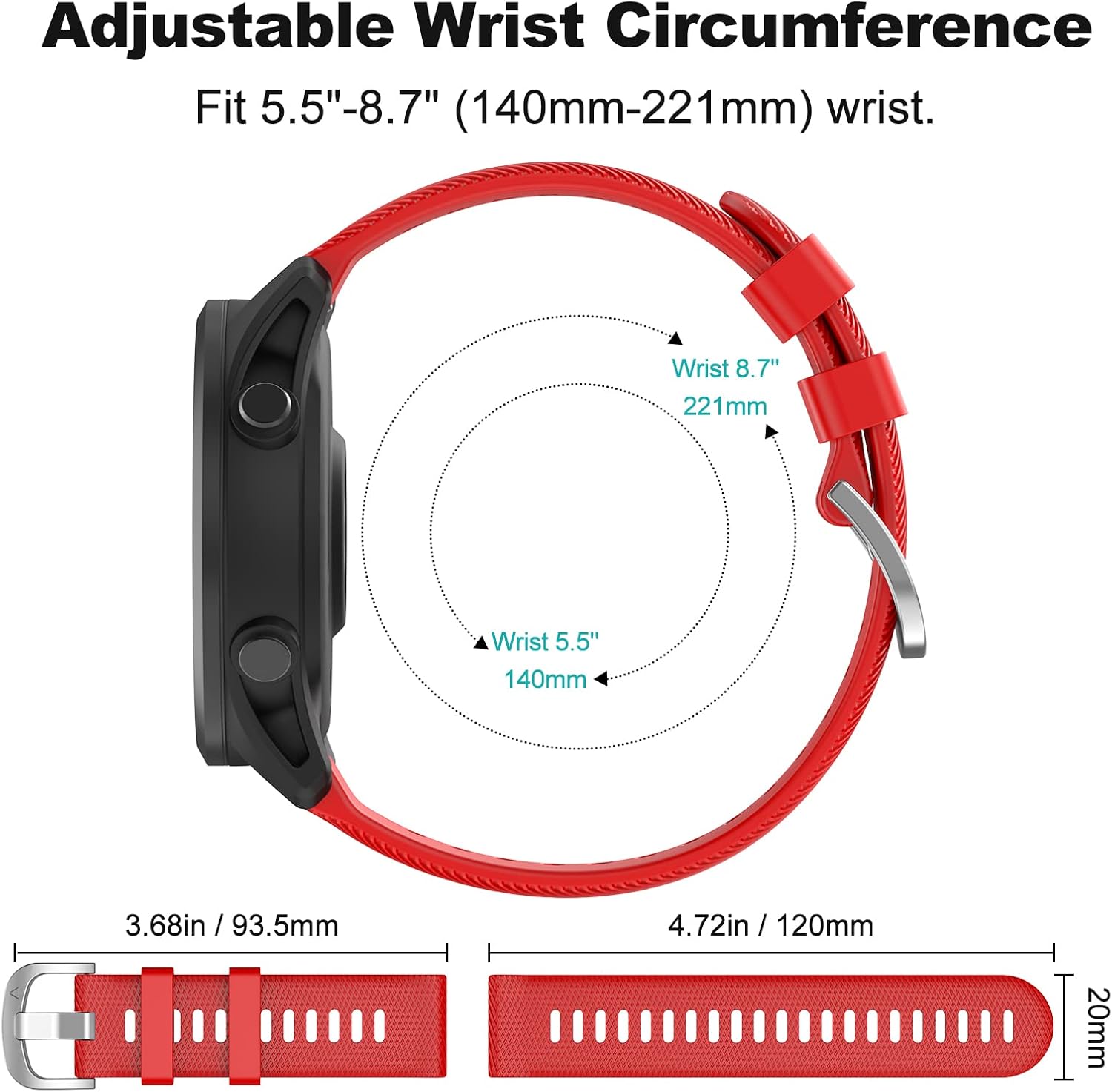 Thumbnail 4 de OVERSTEP Venu 2 Plus 20mm silicone strap