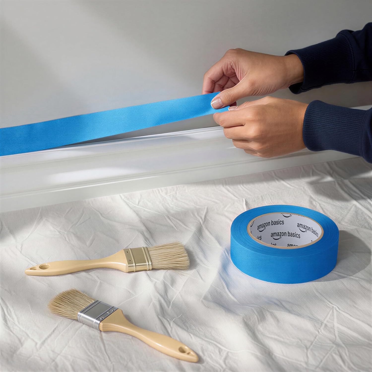 Thumbnail 3 de Amazon Basics Malerband blau 2,3 cm x 55 m – 4er-Pack