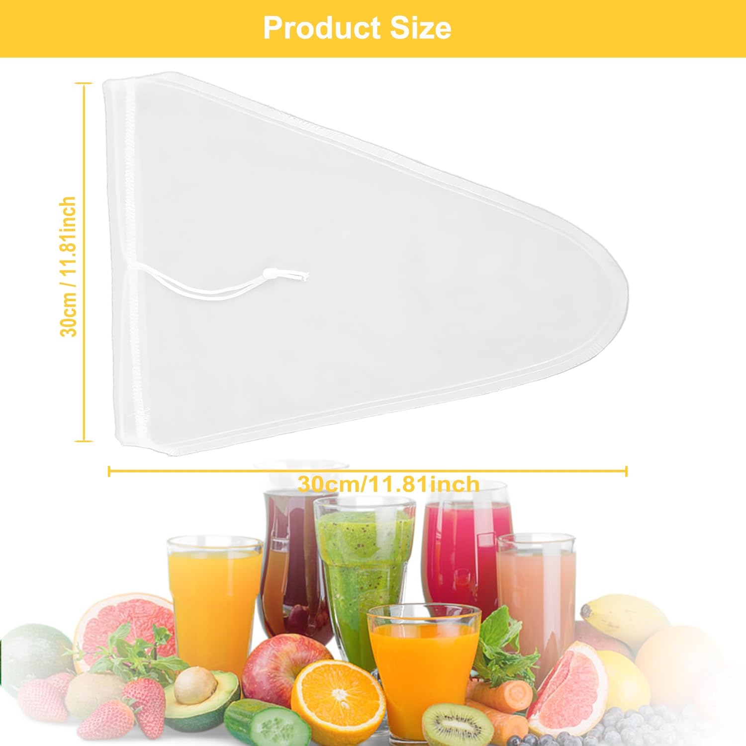 Thumbnail 1 de Nussmilchbeutel 3er Set 30 x 30 cm