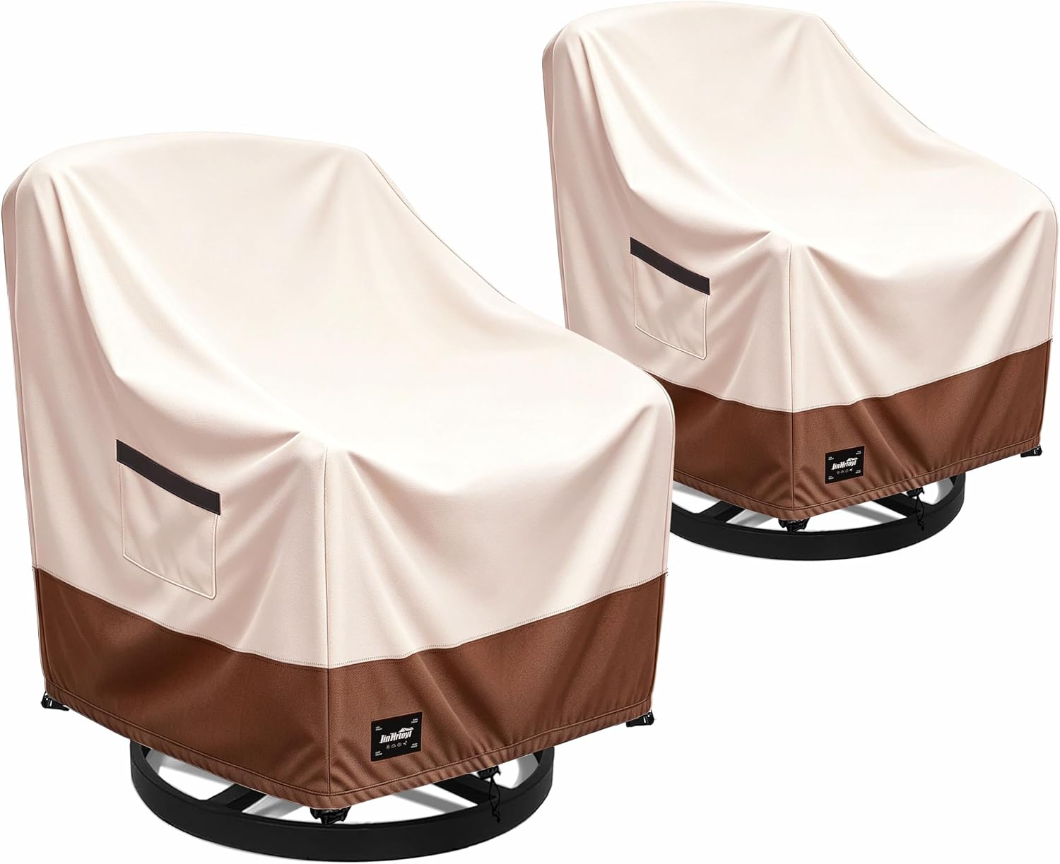 Detalle de Jin Hrtoyi Furniture Covers-001 Outdoor Chair Covers, 2-Pack, 30W x 34D x 38H in, Waterproof