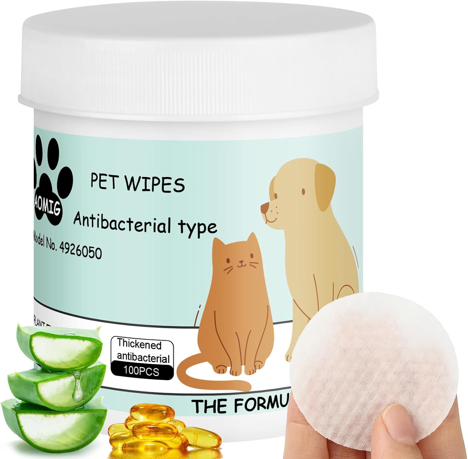 Aomig salviette per occhi cani 100 pz