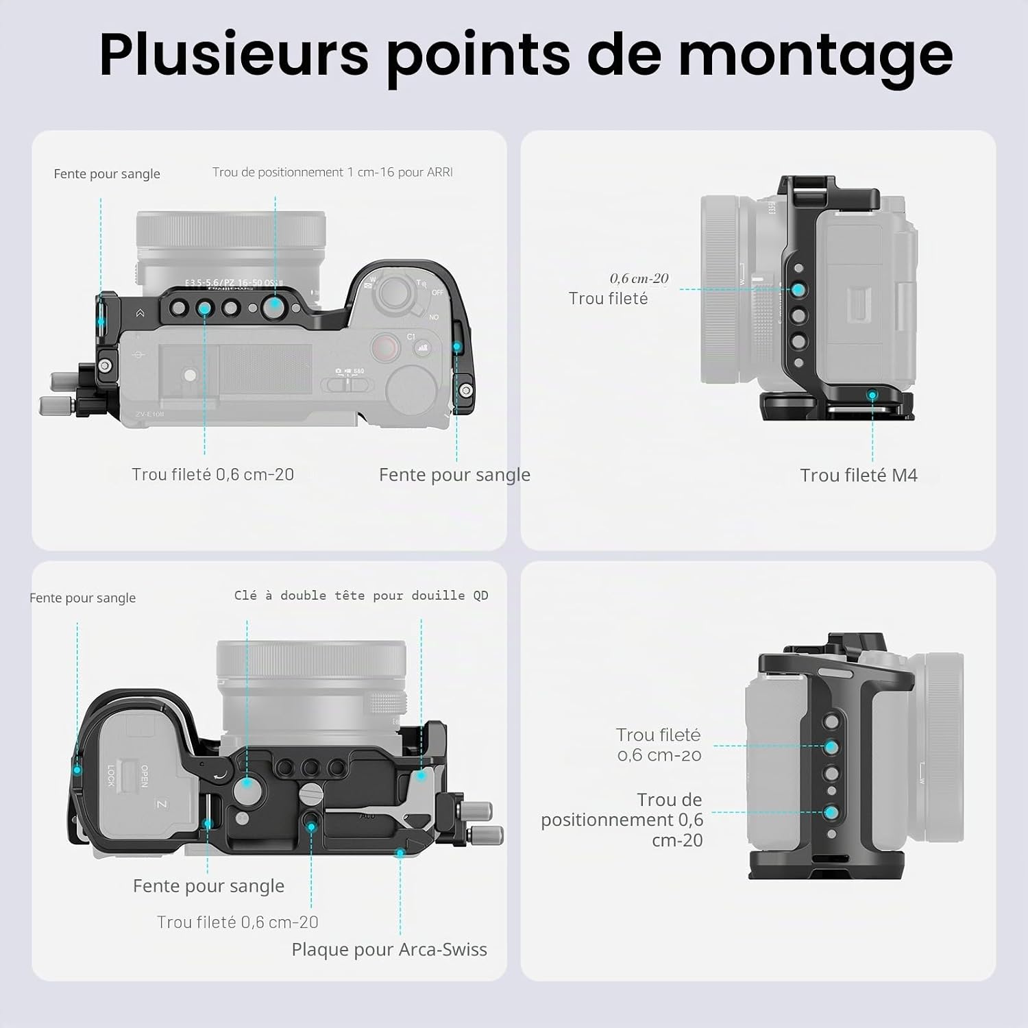 Thumbnail 2 de SMALLRIG ZV-E10 II Cage Kit pour Sony ZV-E10 II