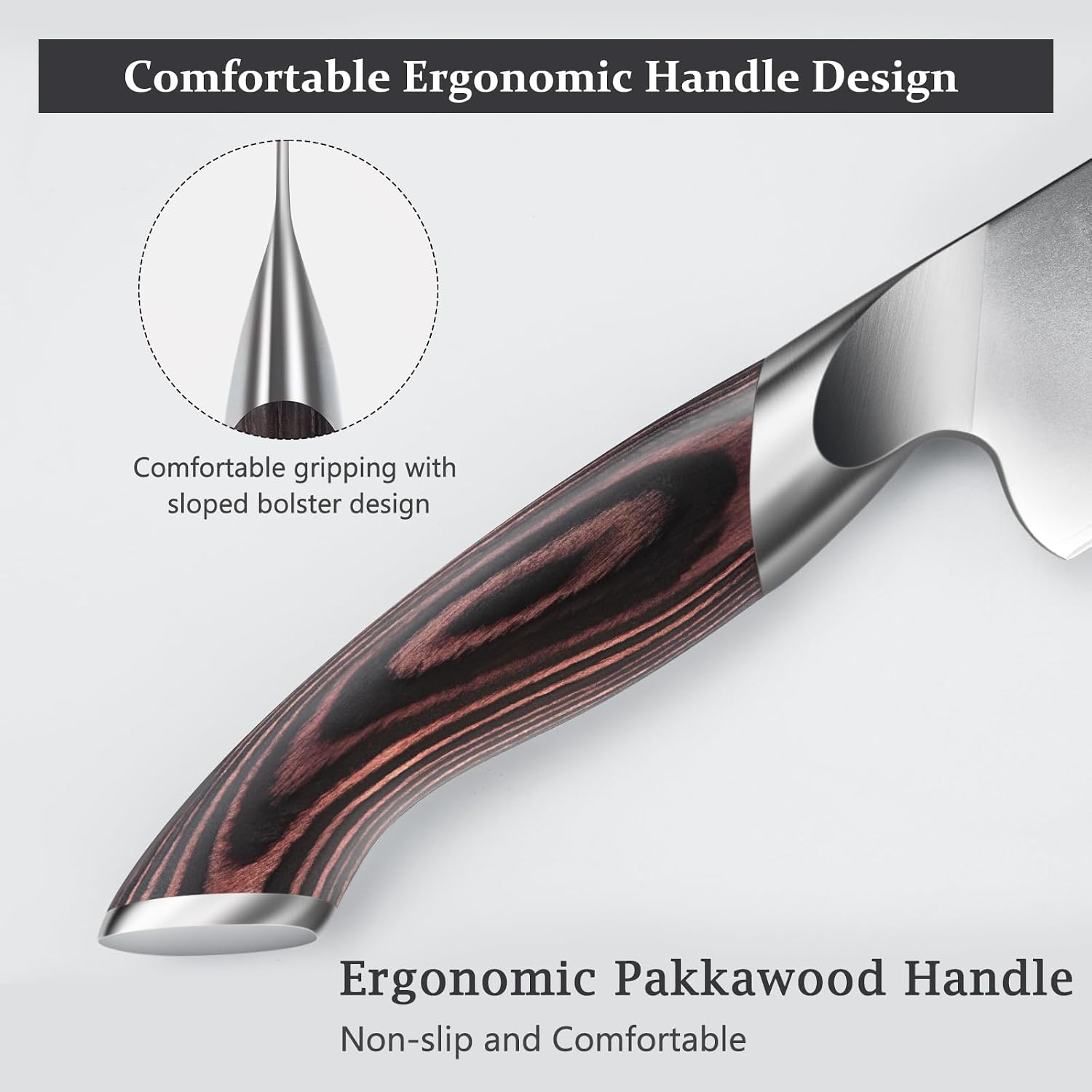 Detalle de HOSHANHO Santoku Knife, 7-Inch