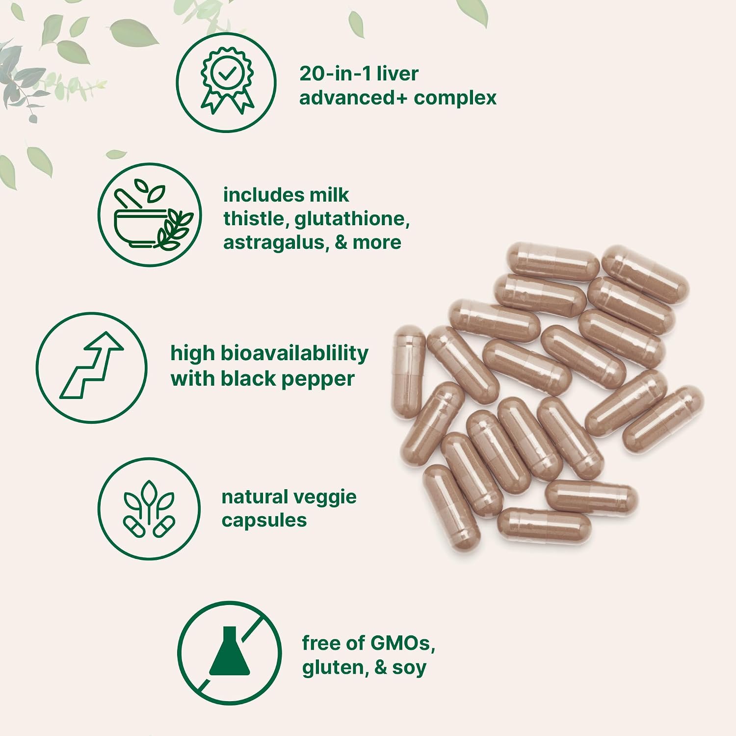Detalle de Micro Ingredients Liver Supplement 240 Capsules