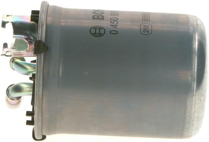 Detalle de Bosch N6426 0450906426 dieselbrandstoffilter met metalen behuizing