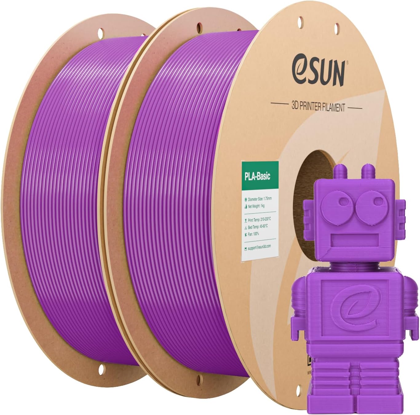 Thumbnail 6 de eSUN Filamento PLA 1,75 mm – Basic PLA, 1 kg, Giallo