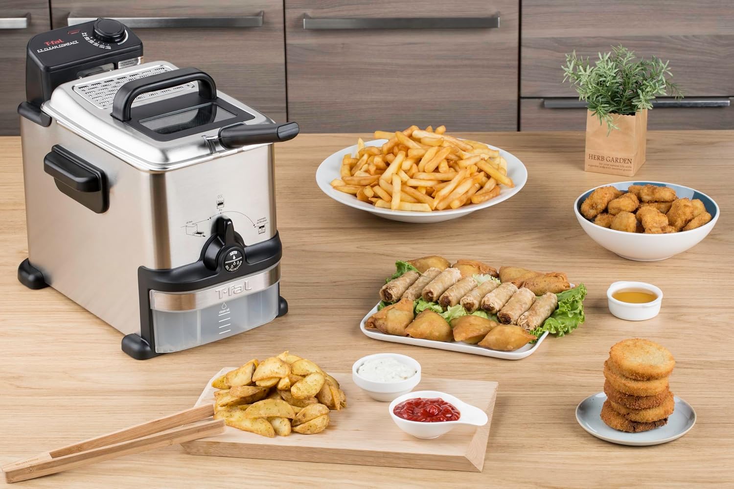 Thumbnail 1 de Tefal Oleoclean FR701616 : friteuse semi-professionnelle compacte 2 L avec filtration automatique