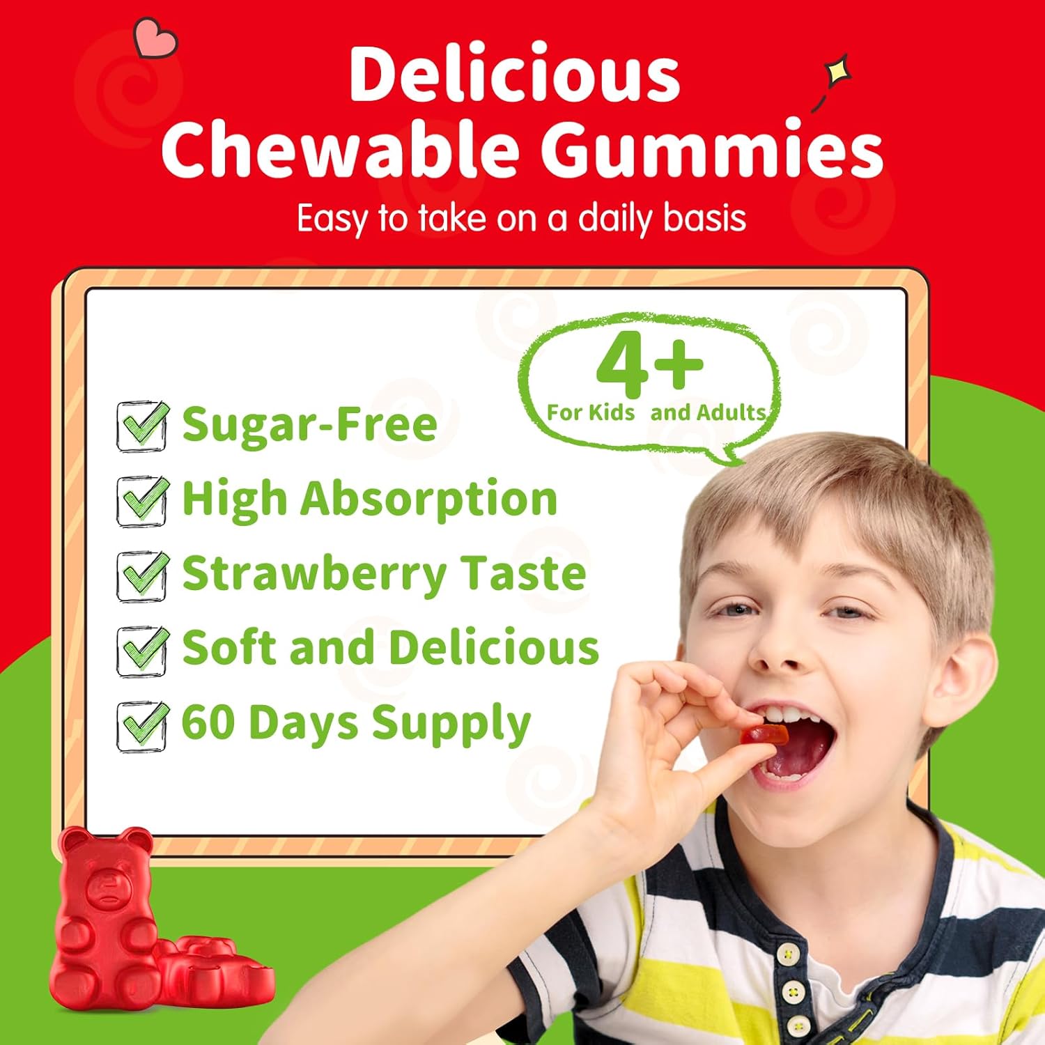Detalle de ReviNutra Magnesium Gummies, Sugar-Free