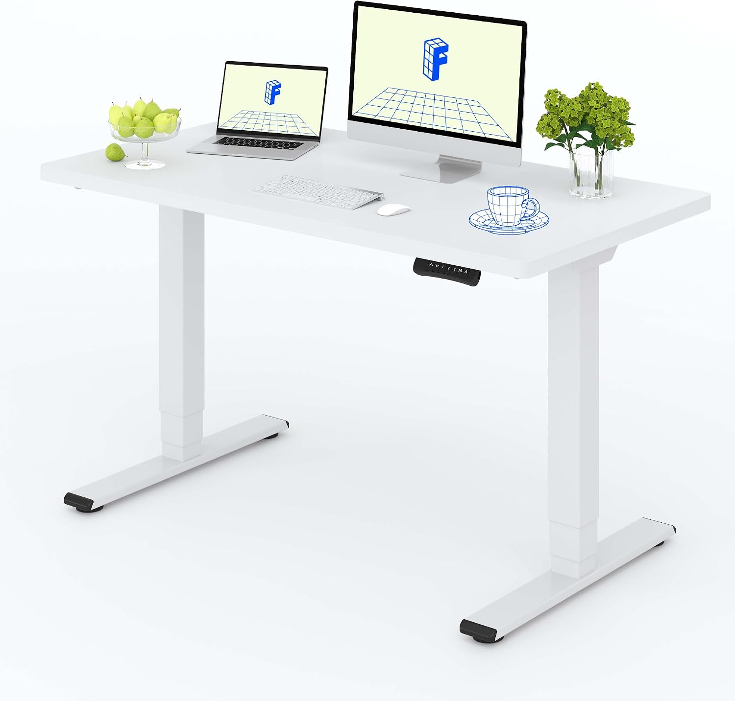 Detalle de FLEXISPOT EC5 PRO+Desktop Electric Standing Desk, 25 mm Top, Dual Motor