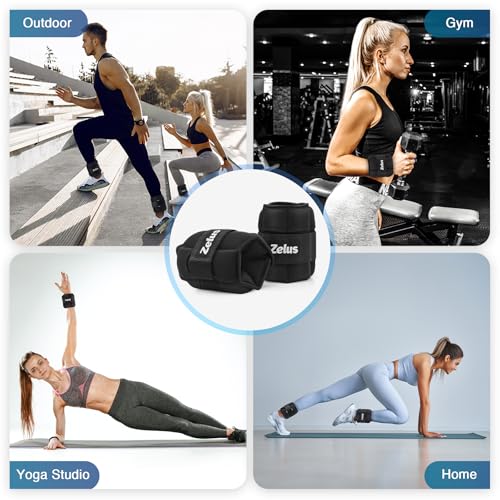 Thumbnail 6 de ZELUS Adjustable Ankle Weights 10 lb 🏋️♀