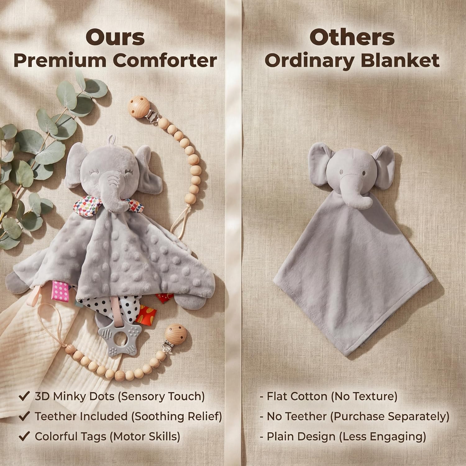 Thumbnail 3 de UNMOT Baby Comforter Elephant 0+ months