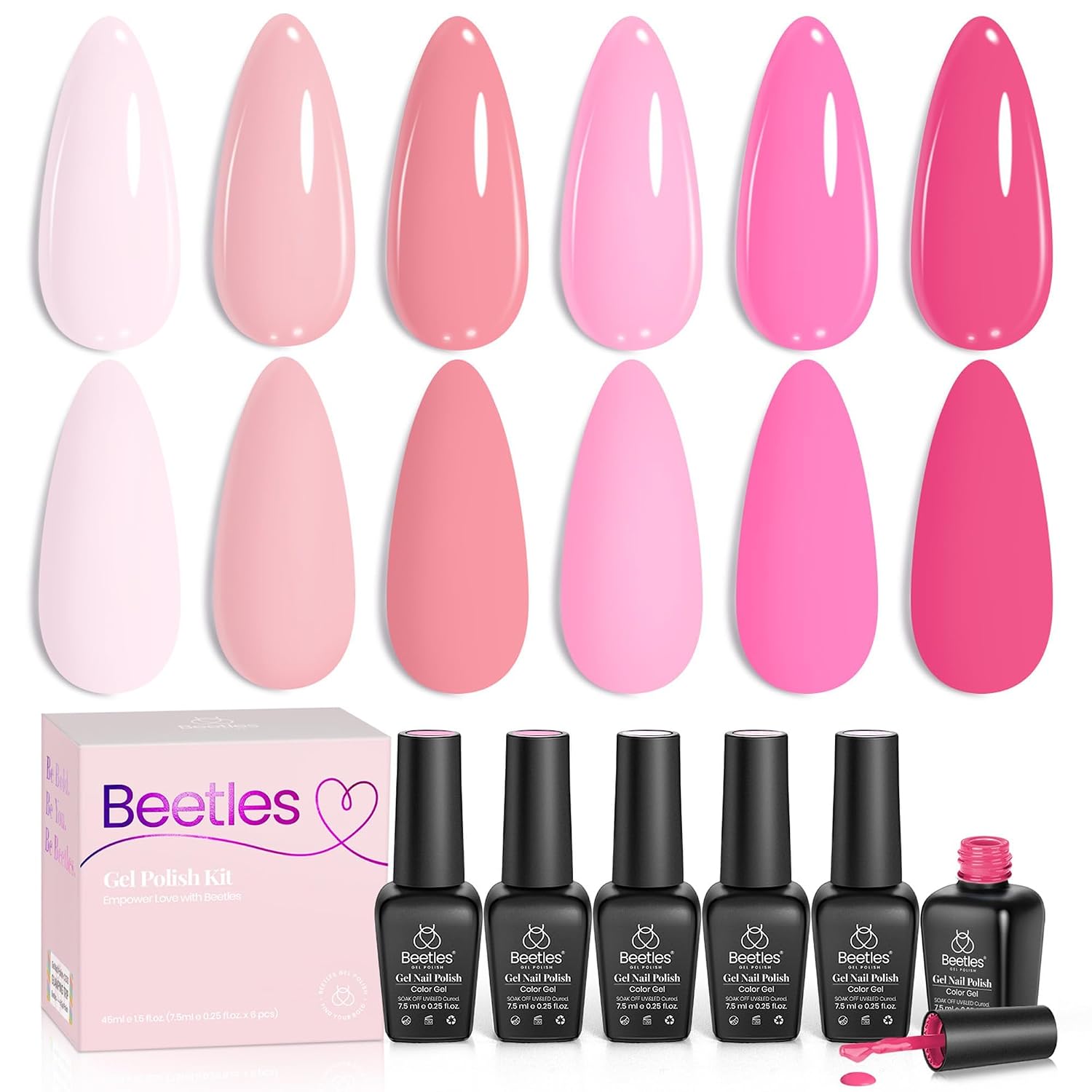 Thumbnail 5 de Beetles Pink Melody Gel Polish 6 Colors 💅