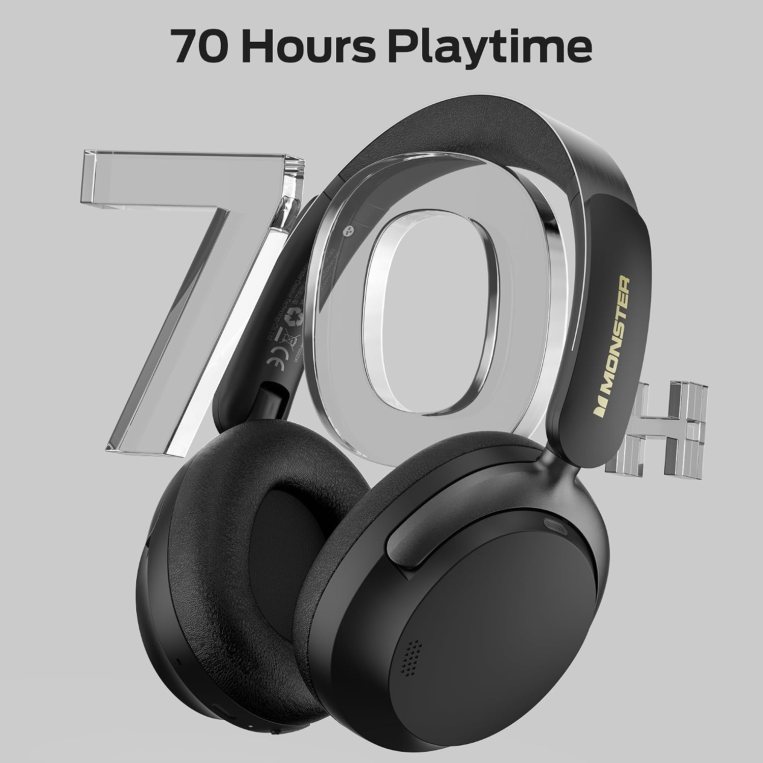 Thumbnail 6 de oraolo E87-BK Monster Persona 3rd ANC Wireless Headphones, Bluetooth 5.4