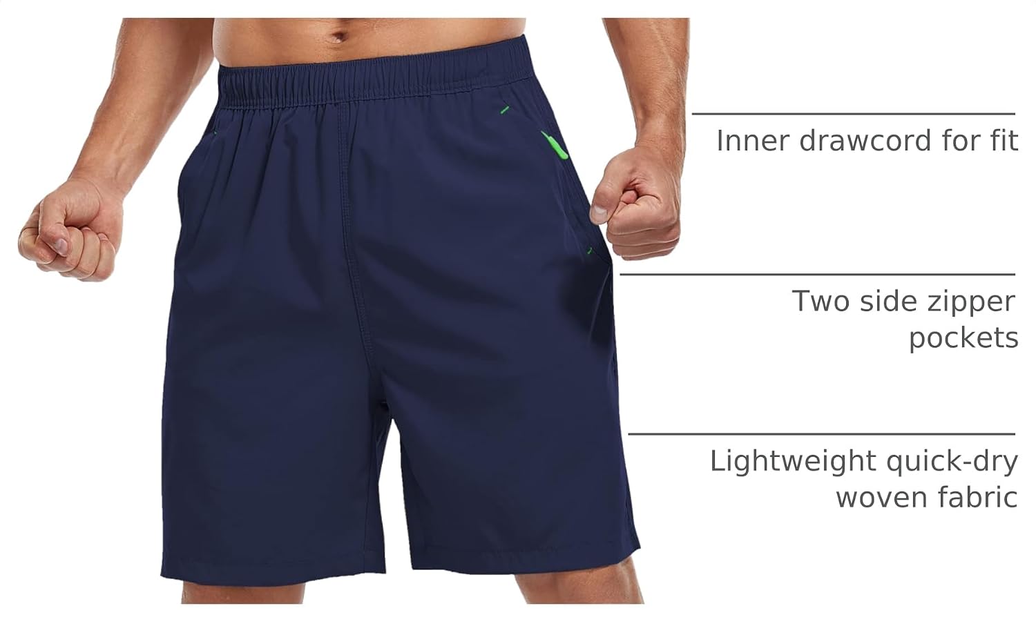 Thumbnail 3 de SPOSULEI Men's Athletic Hiking Shorts: Water-Resistant, Quick-Dry Lightweight shorts with Zip Pockets