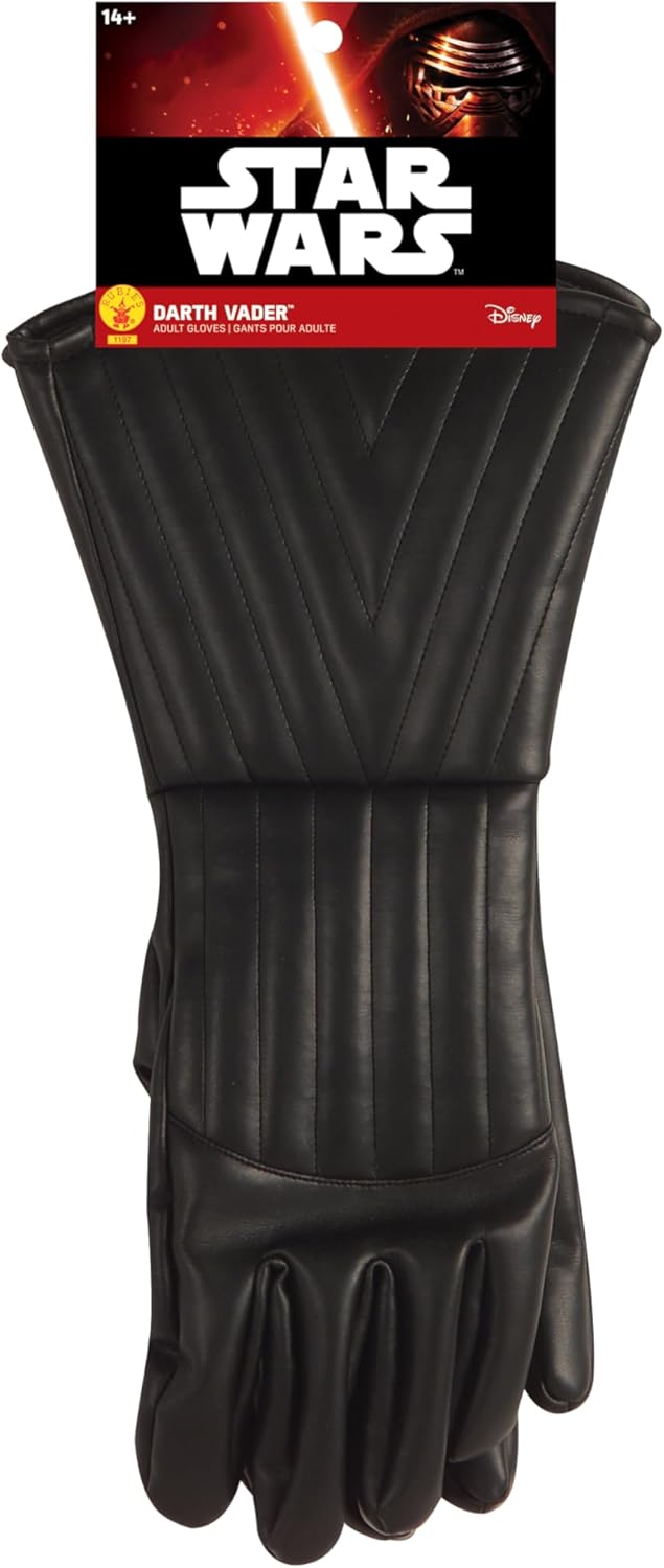 Rubie's Darth Vader Gloves – Guanti Ecopelle con licenza Star Wars