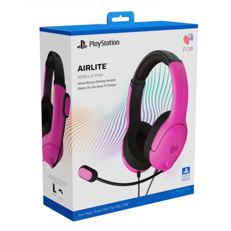 Thumbnail 2 de PDP Airlite Wired Nebula Pink auriculares gaming con cable para PlayStation