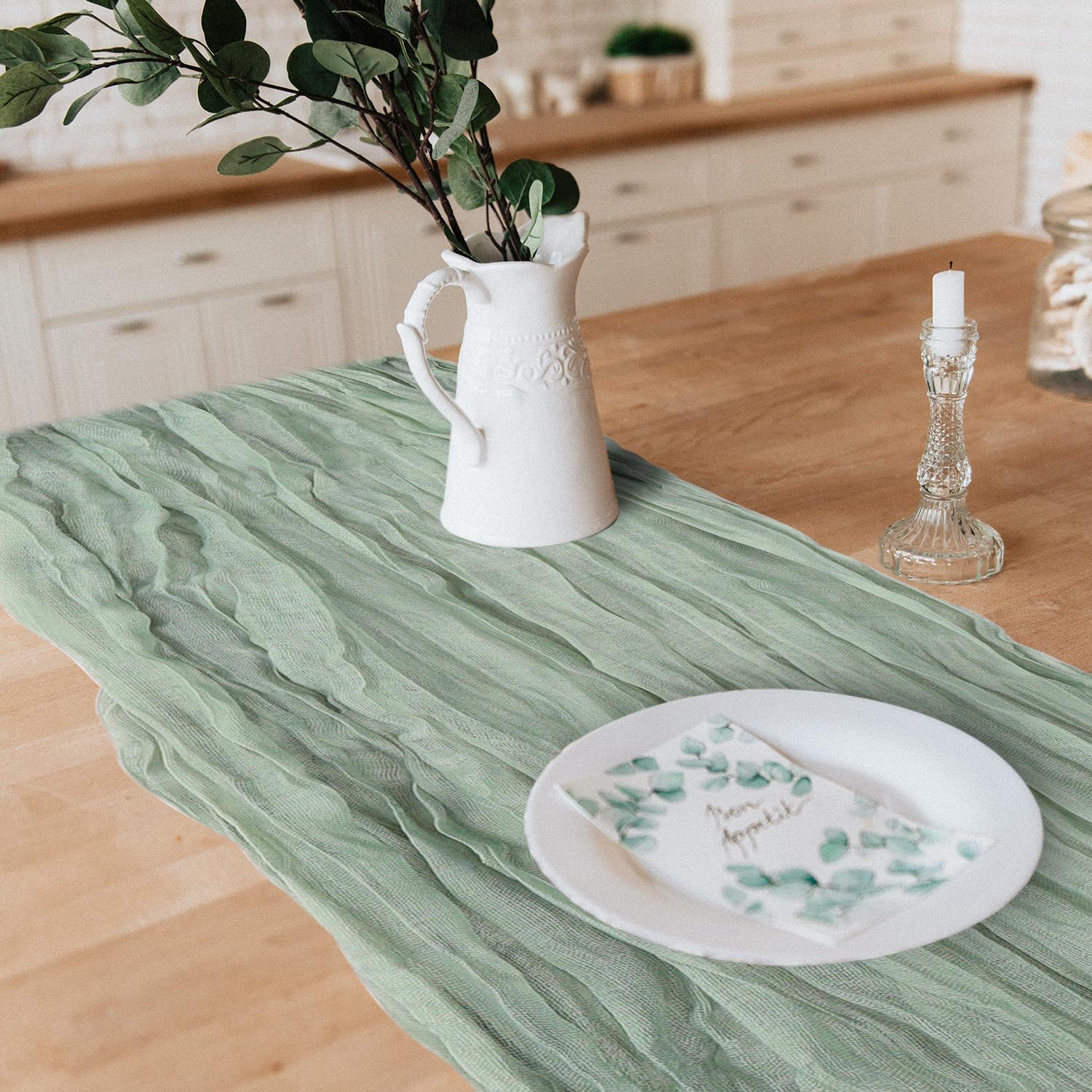 Thumbnail 4 de 12 Pack Cheesecloth Table Runner 35 x 118