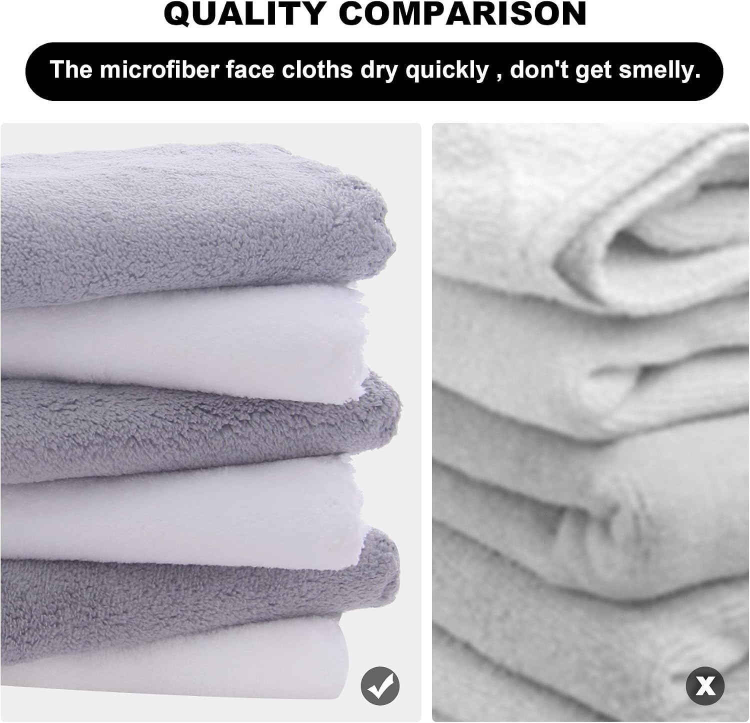 Thumbnail 2 de MOONQUEEN microfiber washcloths, 12-pack