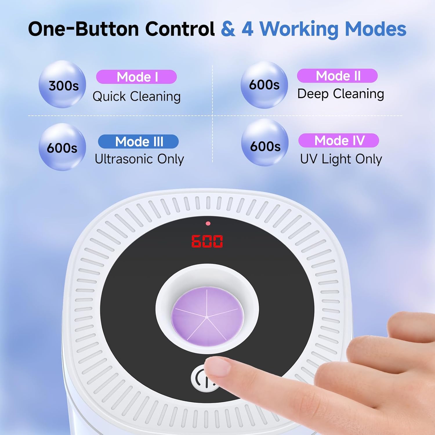 Thumbnail 4 de Gopink Ultrasonic Retainer Cleaner 45KHz