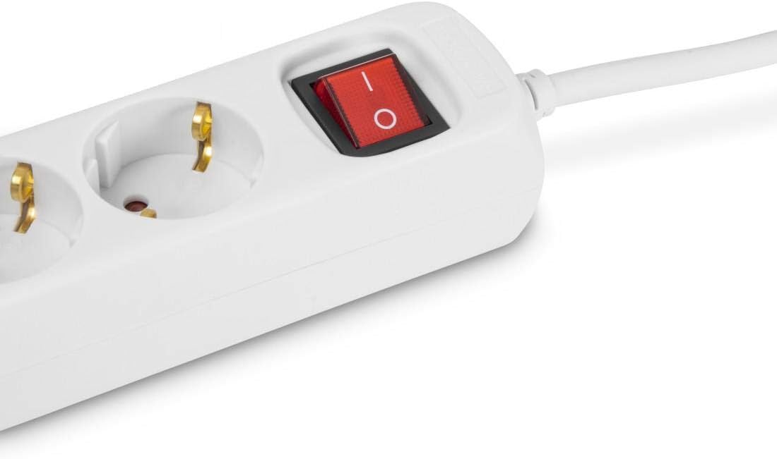 Thumbnail 3 de Hama 6-fach Steckdosenleiste mit 3 m Kabel, Kippschalter und erhöhtem Berührungsschutz (weiß)