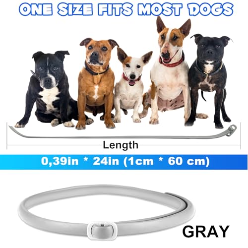 Thumbnail 6 de AIKUWWOIRQIA Collier anti-puces pour chien, lot de 4 réglables et résistants à l’eau