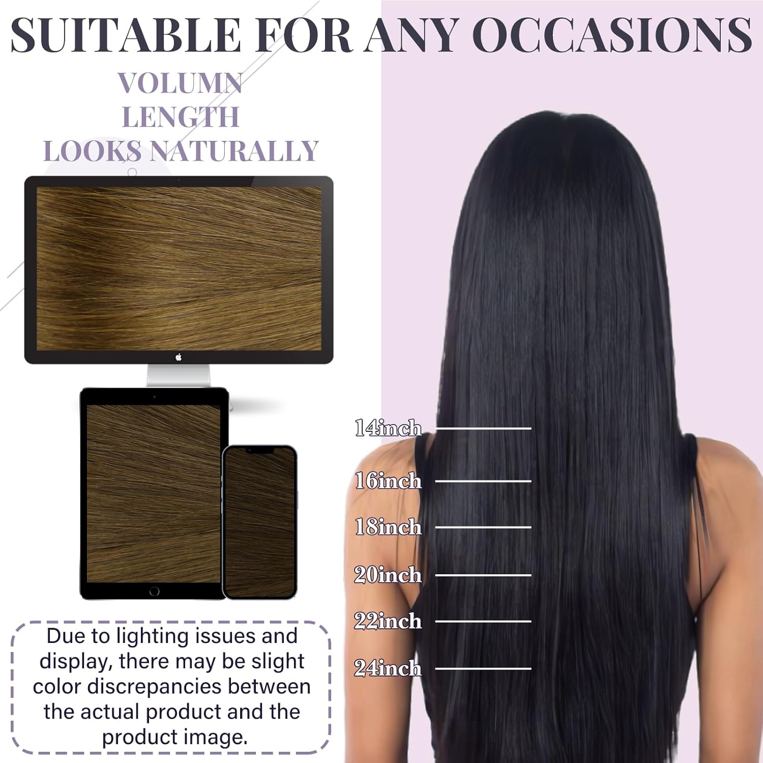 Thumbnail 5 de Fshine Human Hair Genius Weft Chocolate Brown 16 Inch (50g) Real Human Hair Extensions