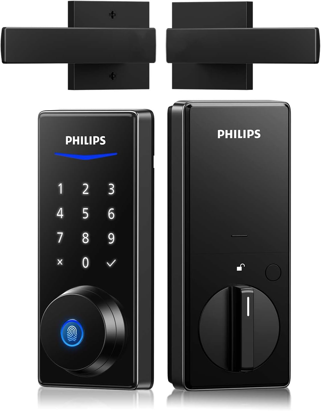Detalle de Philips Smart Deadbolt Lock Set with Fingerprint Unlock