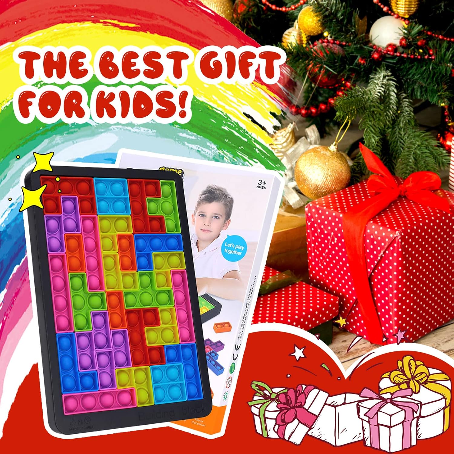 Thumbnail 6 de Silicone Sensory Fidget Toys Pop It Puzzle (Anti-stress & Relax) for Kids & Adults