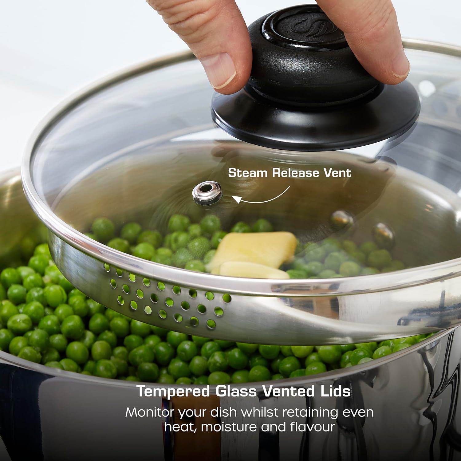 Detalle de Swan Townhouse stainless steel saucepan set