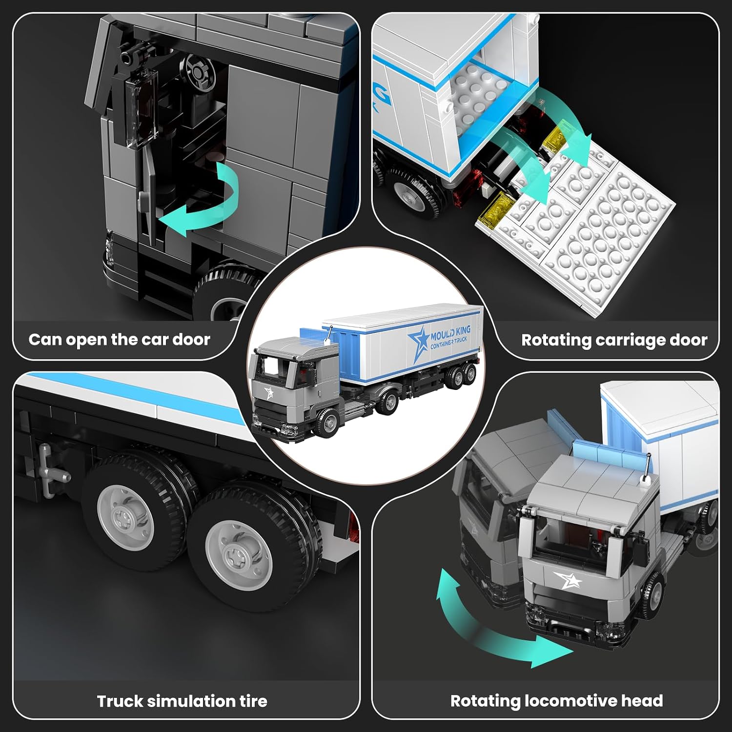 Thumbnail 2 de Container-LKW Modell 24070: 548 Teile