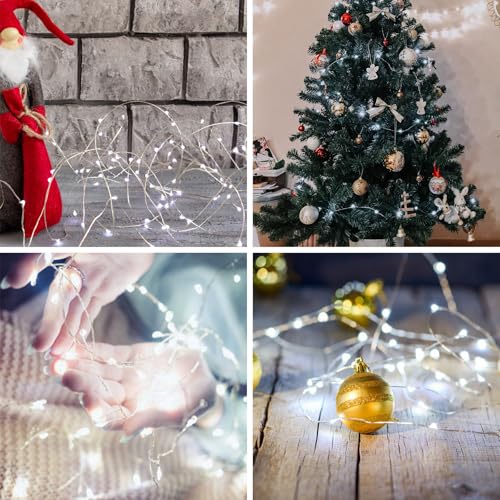 Thumbnail 6 de Knasin 120 LED Solar Fairy Lights Outdoor – 2 Pack, 24m/80ft, 8 Modes with 8-Hour Timer, IP65 Waterproof